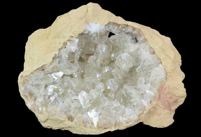 Fluorescent Calcite Geode In Sandstone - Morocco #89684